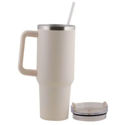 1200ml Hardy Travel Tumbler Cream Open Image